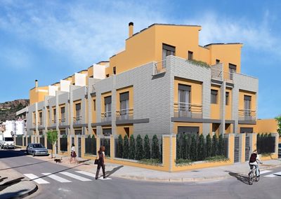 Edificio de 9 viviendas adosadas en Almenara con garaje comunitario
